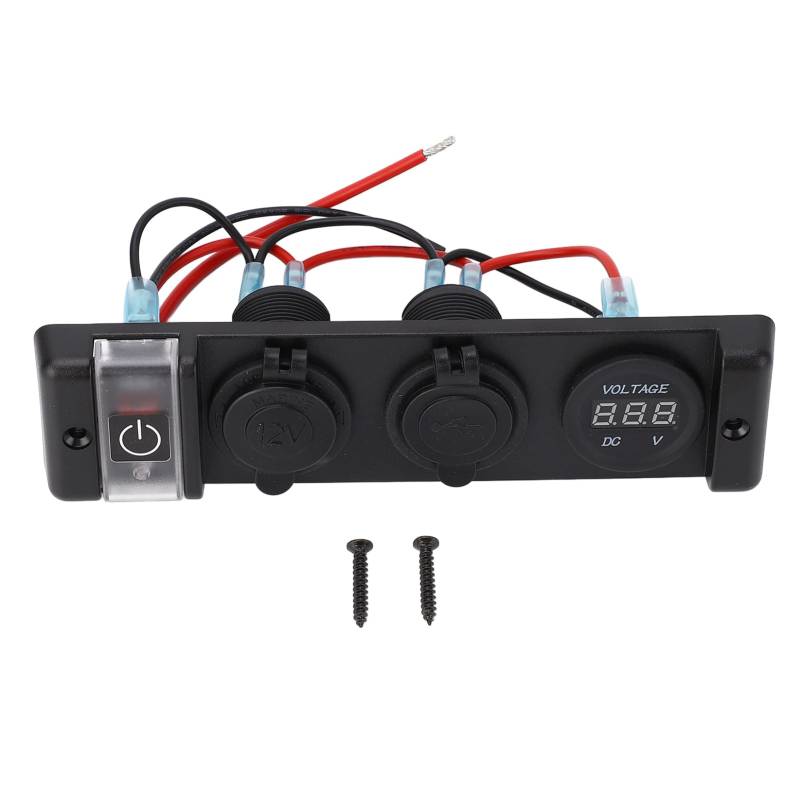 USB -Zigarette Leichter Sockelplatte 4 in 1 Doppelanschluss mit LED -Indikator für Autoboot SUV Yacht DC 12V von Mavaol