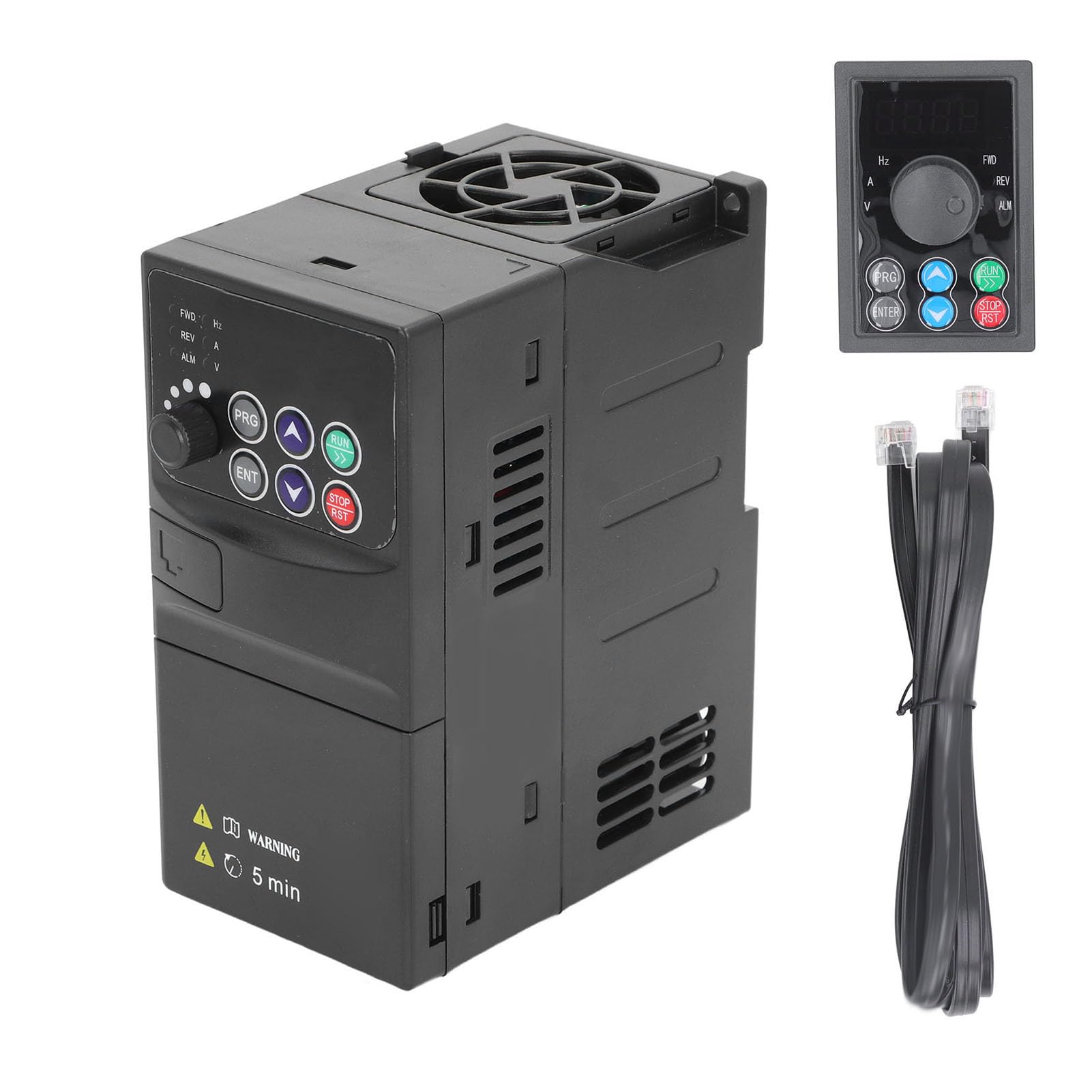 Vektorfrequenzwandler 3,7 kW effizienter variabler Antrieb mit einem 1,5 -m -Kabel von externem Controller Vektorfrequenzwandler 3,7 kW effizienter variabler Antrieb mit einem 1,5 -m -Kabel von externem Controller von Mavaol