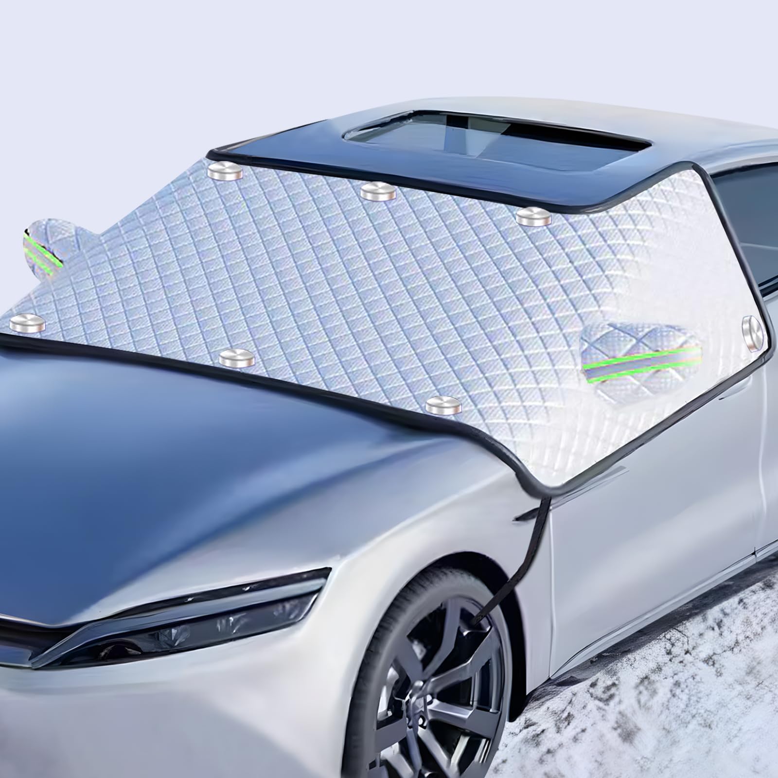 Maxee Frontscheibenabdeckung Winter, Windschutzscheibenabdeckung Auto 8 Magnet, Scheibenabdeckung Fixierung Faltbare Abdeckung Auto Frontscheibe Für Die Gegen, Schnee, EIS, Frost, UV Maxee Frontscheibenabdeckung Winter, Windschutzscheibenabdeckung Auto 8 Magnet, Scheibenabdeckung Fixierung Faltbare Abdeckung Auto Frontscheibe Für Die Gegen, Schnee, EIS, Frost, UV von Maxee