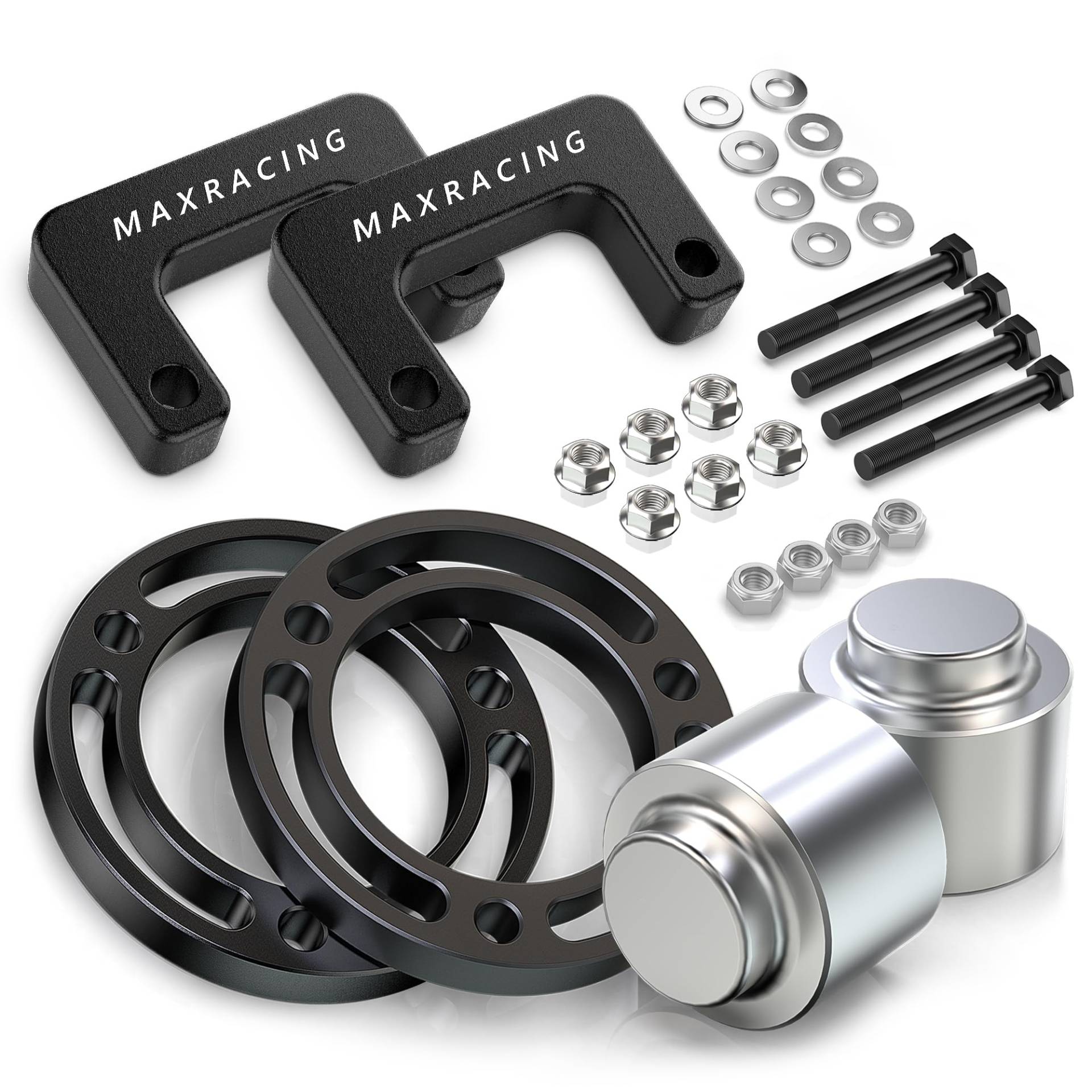 MAXRACING 7,6 cm Nivellierhebe-Set vorne und hinten, kompatibel mit Chevy Tahoe 2007–2020 Chevy Suburban 1500 | 2007–2013 Chevy Avalanche 1500 | 2007–2013 GMC Yukon 1500 MAXRACING 7,6 cm Nivellierhebe-Set vorne und hinten, kompatibel mit Chevy Tahoe 2007–2020 Chevy Suburban 1500 | 2007–2013 Chevy Avalanche 1500 | 2007–2013 GMC Yukon 1500 von Maxracing