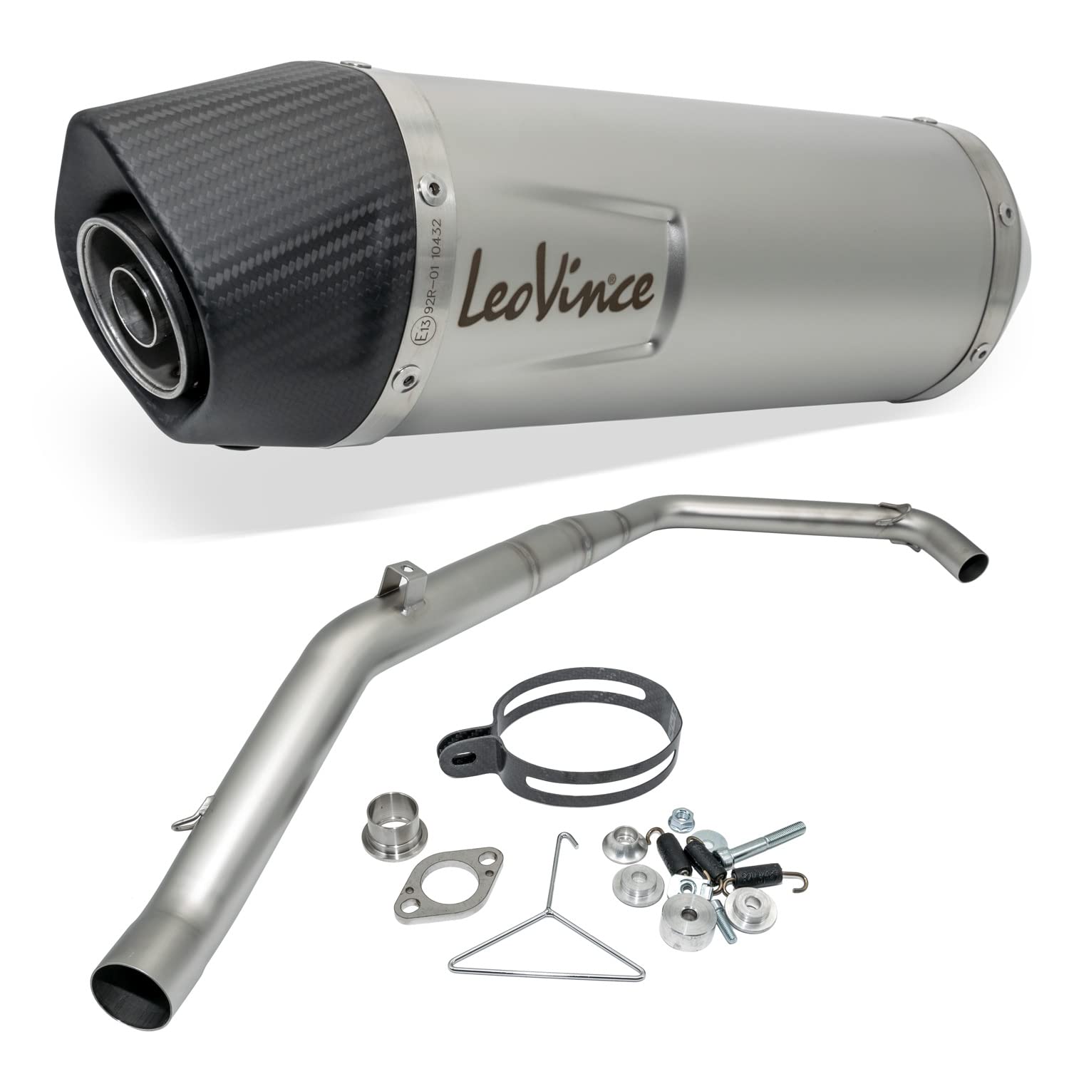 Auspuffanlage LeoVince Komplettanlage SBK LV ONE EVO, Edelstahl, Carbon Kappe, 1/1 für Yamaha MT-125 / YZF-R125 Auspuffanlage LeoVince Komplettanlage SBK LV ONE EVO, Edelstahl, Carbon Kappe, 1/1 für Yamaha MT-125 / YZF-R125 von Maxtuned