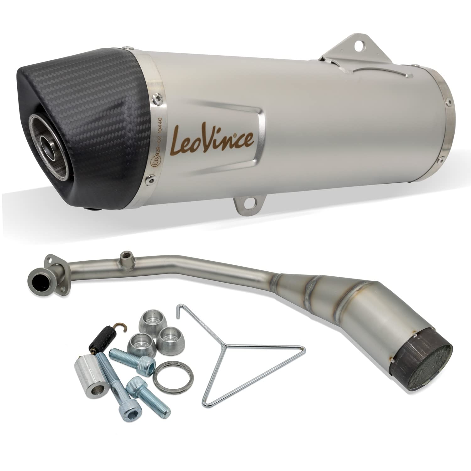 Auspuffanlage LeoVince Komplettanlage SBK LV ONE EVO, Edelstahl, Carbon Kappe, mit Katalysator, mit Zulassung für Honda Forza 125 Auspuffanlage LeoVince Komplettanlage SBK LV ONE EVO, Edelstahl, Carbon Kappe, mit Katalysator, mit Zulassung für Honda Forza 125 von Maxtuned