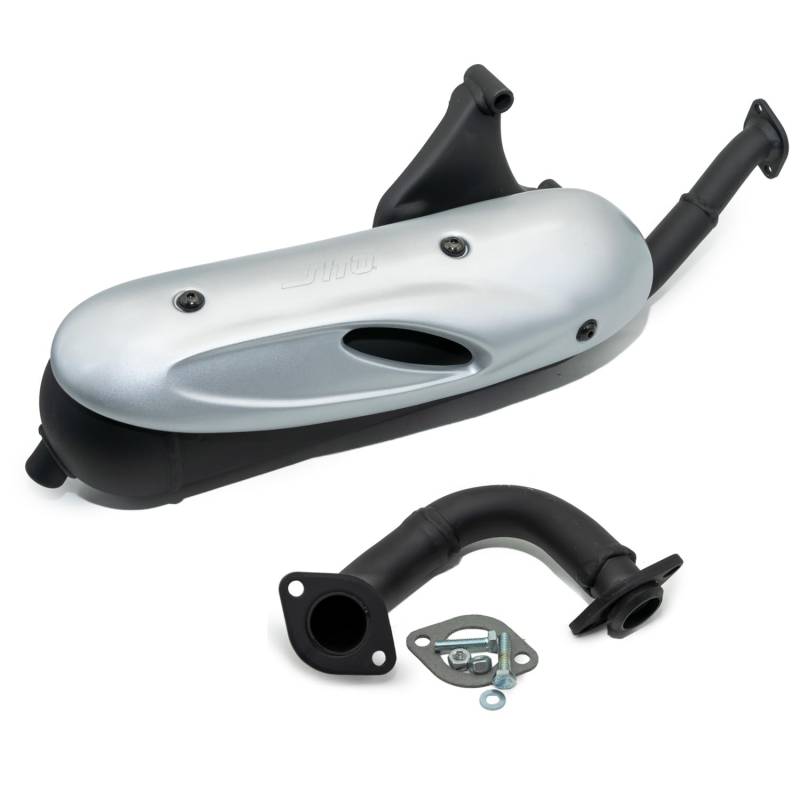 Auspuffanlage LeoVince Komplettanlage SITO PLUS, Stahl, mit Zulassung für Piaggio Liberty 50 / Sfera 50 2° Serie von Maxtuned