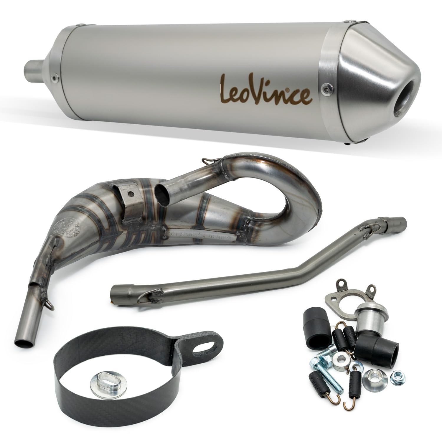 Auspuffanlage LeoVince Komplettanlage X-FIGHT, Edelstahl, mit Zulassung für Aprilia RX 50-SX 50 Auspuffanlage LeoVince Komplettanlage X-FIGHT, Edelstahl, mit Zulassung für Aprilia RX 50-SX 50 von Maxtuned