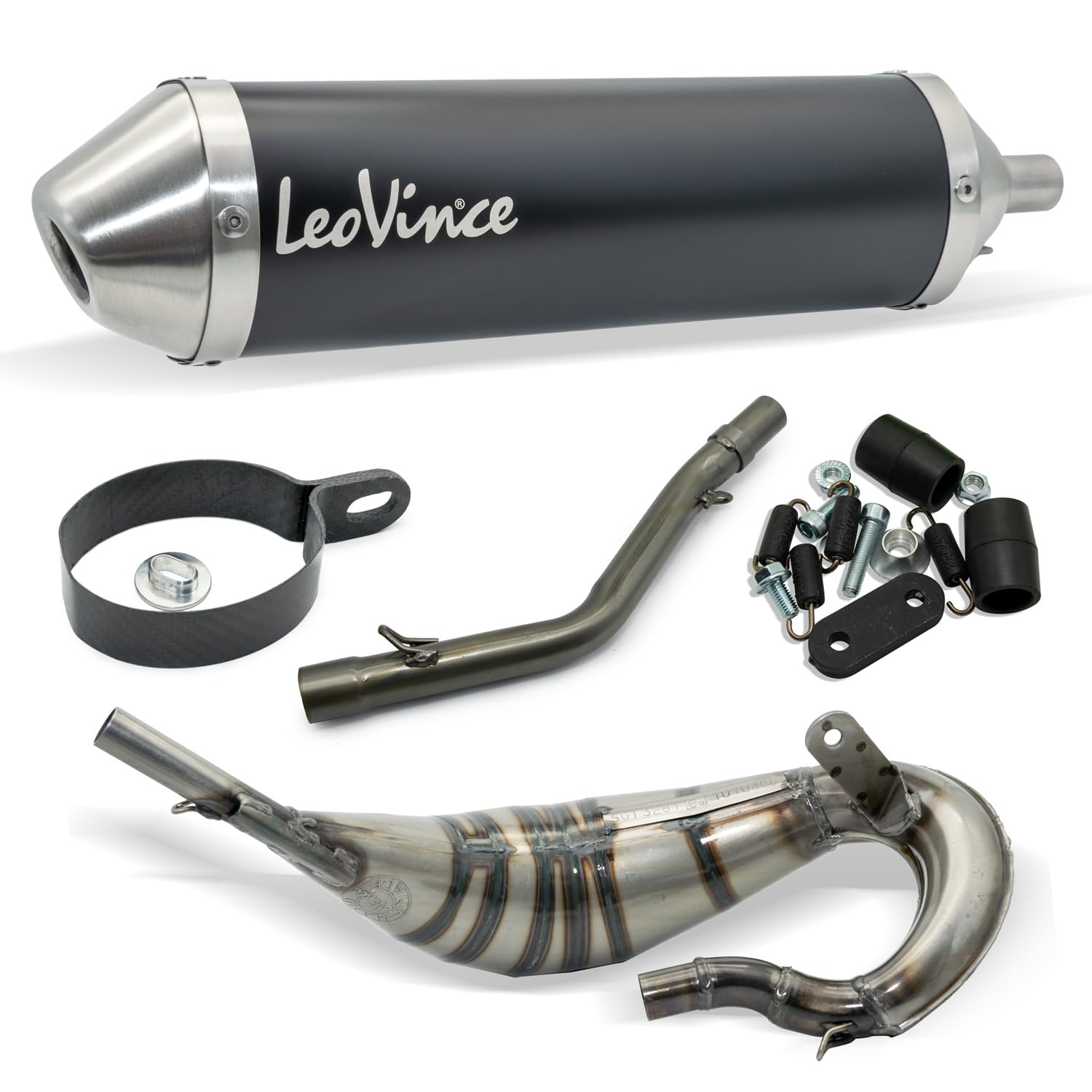 Auspuffanlage LeoVince Komplettanlage X-FIGHT Black Edition, Edelstahl schwarz, mit Zulassung für Rieju MRT 50 / SM/MRT PRO 50 / SM Auspuffanlage LeoVince Komplettanlage X-FIGHT Black Edition, Edelstahl schwarz, mit Zulassung für Rieju MRT 50 / SM/MRT PRO 50 / SM von Maxtuned