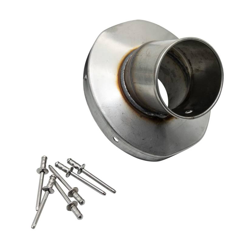 Auspuffblende Ersatzteil Set LeoVince Kappe Auspuffanlage EVO 2, Ø 54mm von Maxtuned