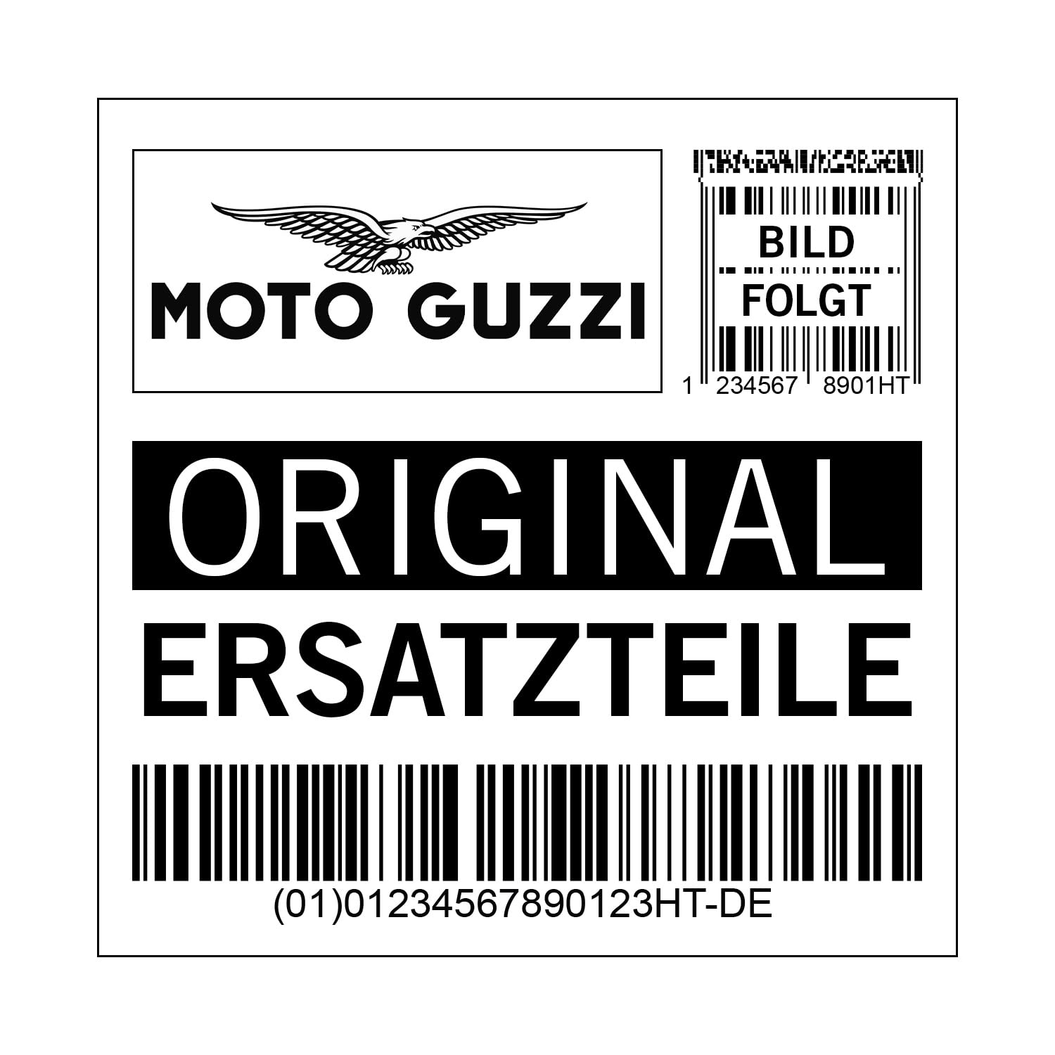 Bremsbelagsatz Moto Guzzi Bremsbeläge, hinten, GU03654600 von Maxtuned