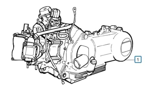 Motor 125 ccm Maxtuned, 4T 2V, Euro 3, CM1269625 von Maxtuned