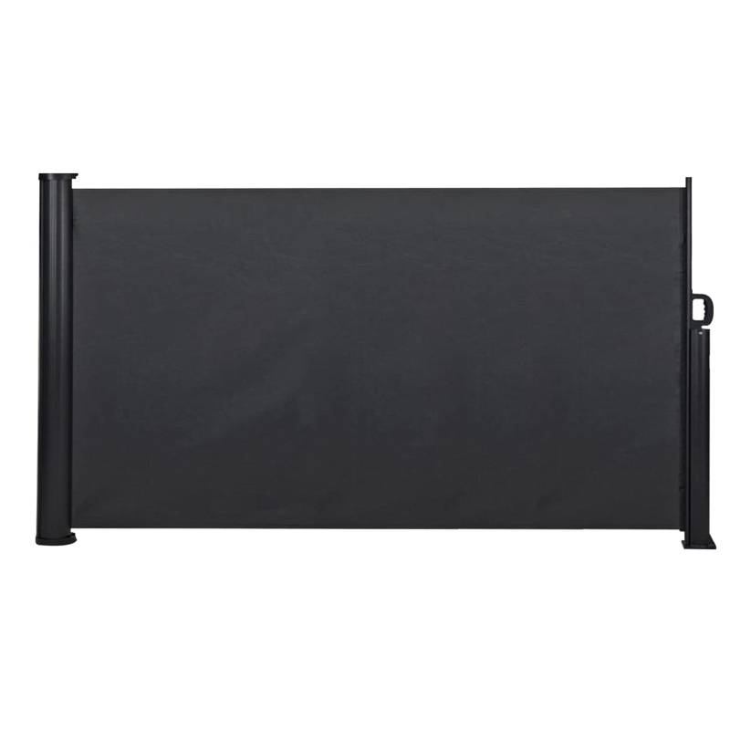 MaxxGarden Seitenmarkise Ausziehbar - Sonnenschutz Sichtschutz Privatsphäre - Windschutz Seitenwandmarkise - Seitenmarkise für Balkon und Terrasse - 300x140 cm - Antracit von MaxxGarden