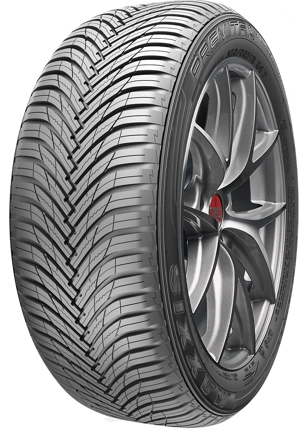 Maxxis Premitra All Season, AP3 Ganzjahresreifen, Allwetterreifen für jede Jahreszeit, mit modernem V-Profil und optimaler Haftwirkung bei Eis, Schnee, Regen oder Sonne, M+S, 205/40 R 17, 84V XL von Maxxis