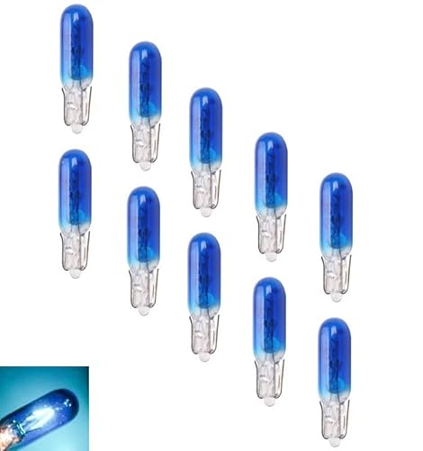 MAXXONI - 10x BLAU W1,2W 12V T5 Glassockellampe Tacho Cockpit Auto Instrumentenbeleuchtung von MAXXONI