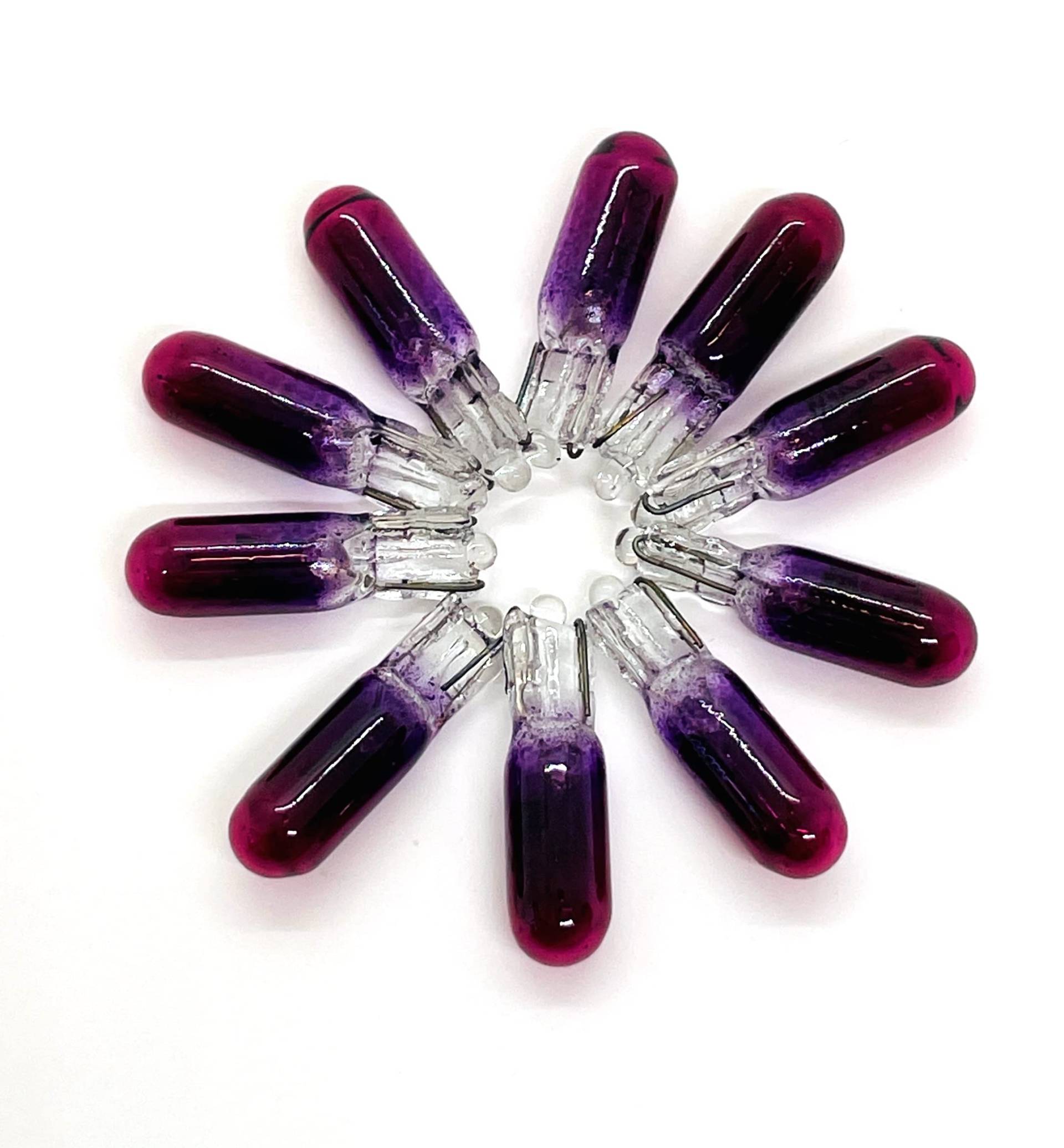 Maxxoni - 10x VIOLETT W1,2W 12V T5 Glassockellampe Tacho Cockpit Auto Instrumentenbeleuchtung Maxxoni - 10x VIOLETT W1,2W 12V T5 Glassockellampe Tacho Cockpit Auto Instrumentenbeleuchtung von MAXXONI