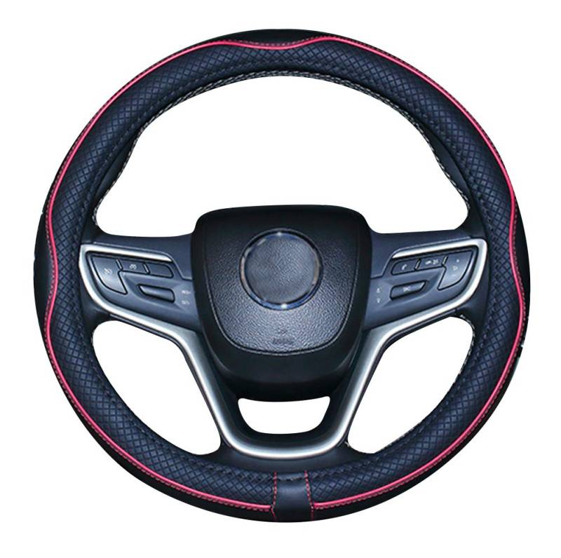 Mayco Bell Extra großer Lenkradbezug für große LKWs (Schwarz/Rot, 50,8 cm) von Mayco Bell
