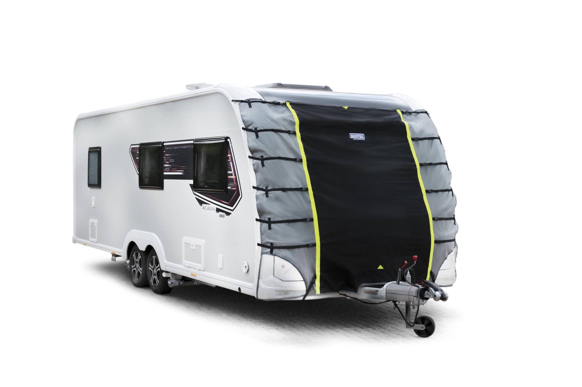 Maypole Universal-Abdeckung für Wohnwagen mit Vorzeltkanal, Breite 225-245 cm, hochwertiges wasserdichtes Material Maypole Universal-Abdeckung für Wohnwagen mit Vorzeltkanal, Breite 225-245 cm, hochwertiges wasserdichtes Material von Maypole