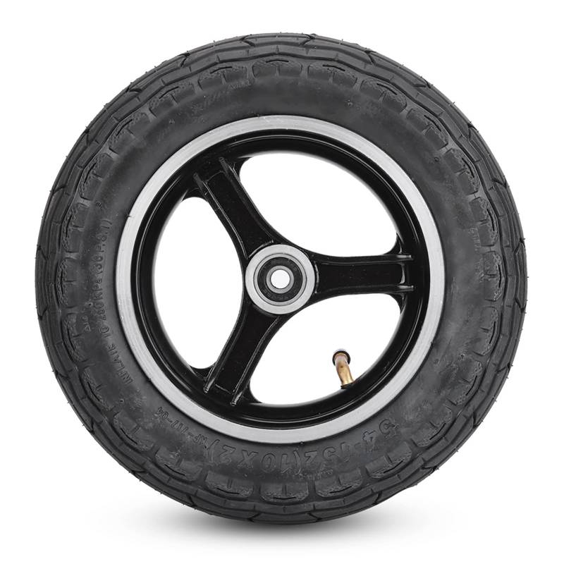 10 -Zoll -Gummi -aufblasbarer Elektrischer Roller -Reifen -Aluminium -Legierungs -Vorderrad -Hub -Hub Symmetrische Figur Reifen ohne Gas für Elektrorte Roller Gummi -Aluminium von Mayueri