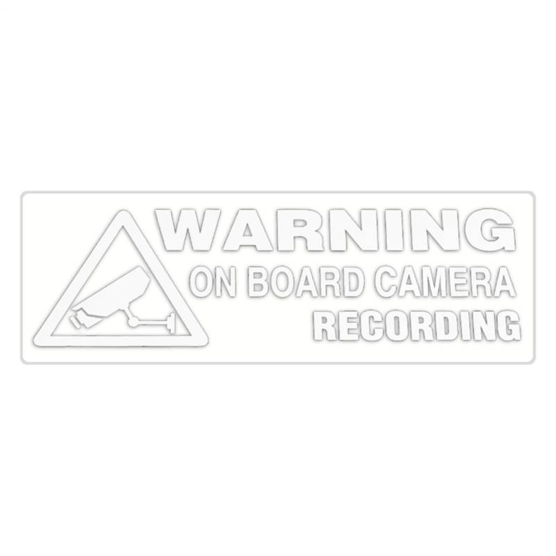 Kamera Warnung Sicherheitsaufkleber - Anti -Diebstahl -Aufkleber, CCTV -Alarm | Sicherheitsüberwachung PVC -Aufkleber für Autos Motorräder SUVs Wohnmobile, Dashcam Sicherheitsschild Outdoor Innen von Mbiyhgta