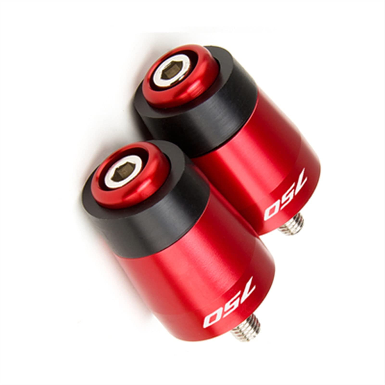 Für Honda Forza 750 Forza750 2020 2021 2022 Forza750 CNC Aluminium Motorrad Zubehör Lenkergriffe Lenkerenden Plug Slider Armaturen (Color : Red) von McKona