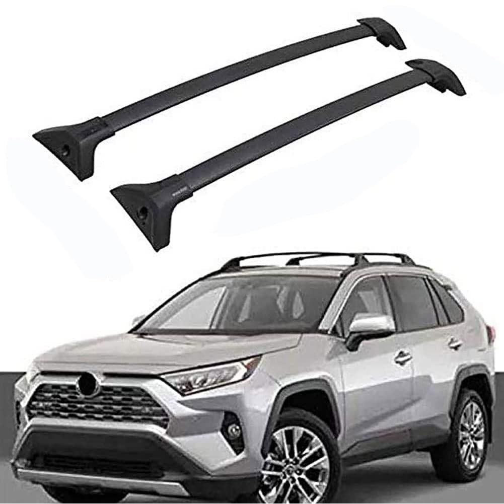 Dachträger-Set Dachträger-Querstangen Dachträger aus Aluminium für RAV4 2019-2023 2 Stücke von MeFfee