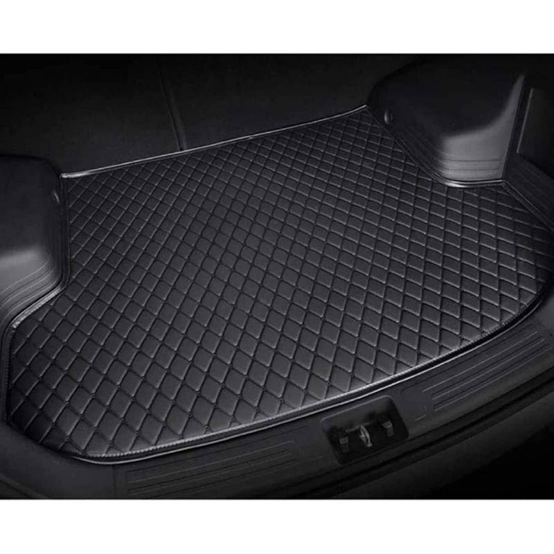 Für Land Rover Evoque 4Door 2016-2018 Auto Kofferraummatte Kofferraumwanne Leder Antirutschmatte,All-Black von MeFfee