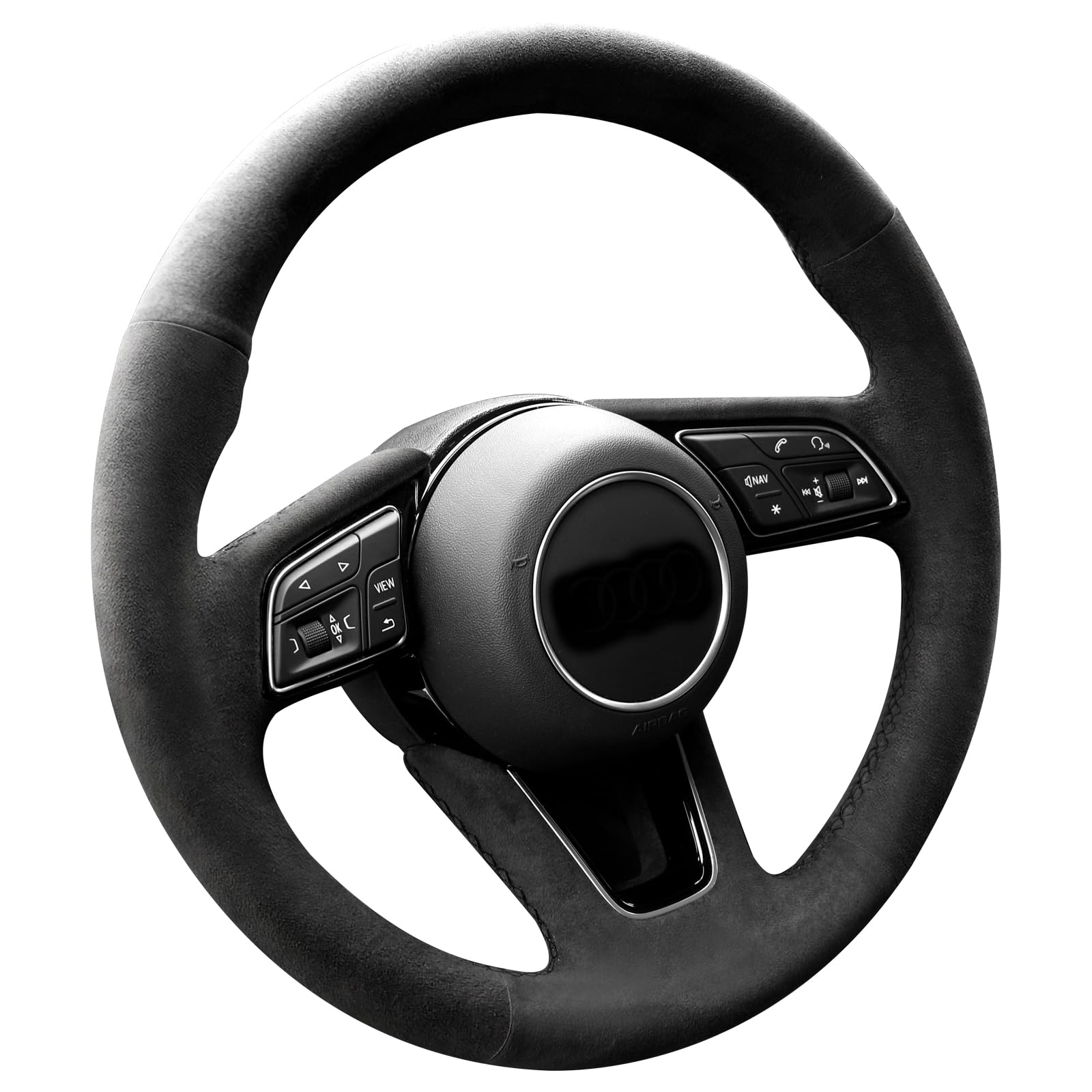 Gestrickte Lenkrad Handnaht Alcantara Lenkradbezug für Audi A3 A4 A5 S4 Q2 Q3 RS5 S5 Premium Gestrickte Lenkrad Handnaht Alcantara Lenkradbezug für Audi A3 A4 A5 S4 Q2 Q3 RS5 S5 Premium von MeOmo