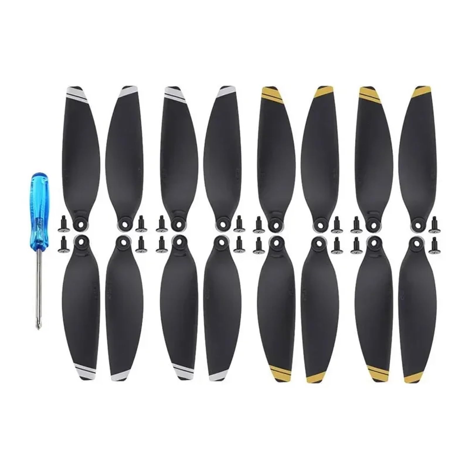 16 stücke 4726 for Propeller 4K/2/SE Drone Ersatz Prop Laufrad Leichte Flügel Fan Teile Zubehör(8 Gold 8 Silver) von MeVCWF