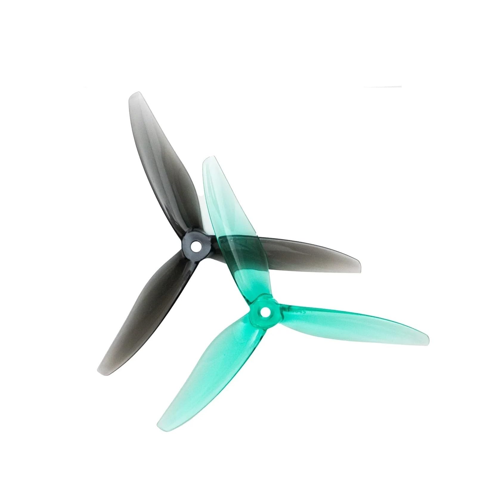 2 Paare (2 im Uhrzeigersinn + 2 gegen den Uhrzeigersinn) for 6045 6X4.5 3-Laufrad-PC-Propeller, FPV 6 Zoll Freestyle-Langstrecken-Drohne DIY-Zubehör(2Pairs Clear Gray) von MeVCWF