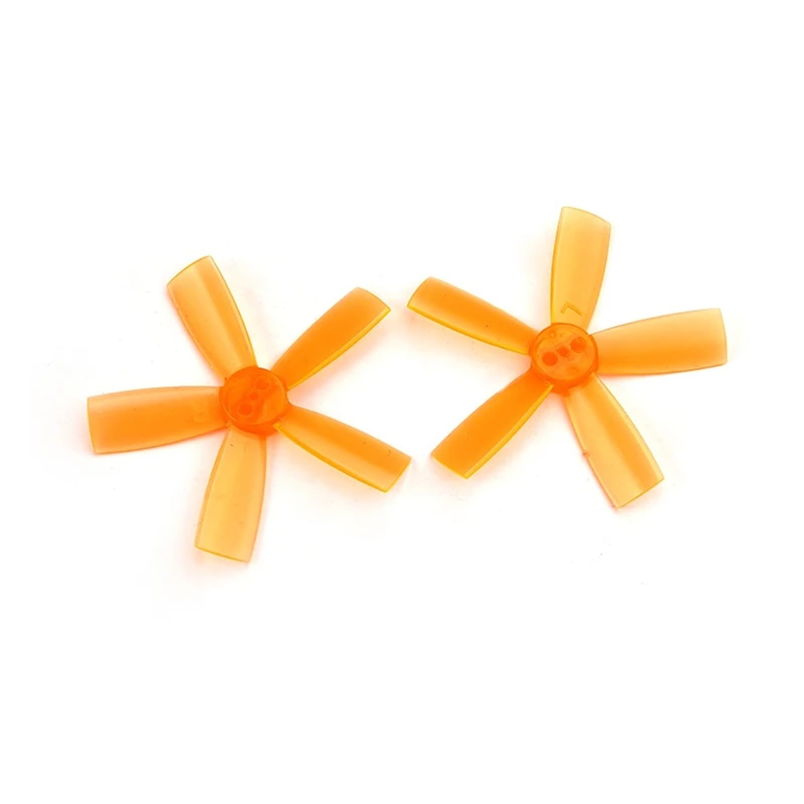 2 Paare for 2035 Propeller 2 Zoll 50,8 mm PC-Propeller 5 Propeller CW CCW Propeller 1,5 mm Loch Indoor Brushless FPV Racing Drone Quadcopter(Orange) von MeVCWF