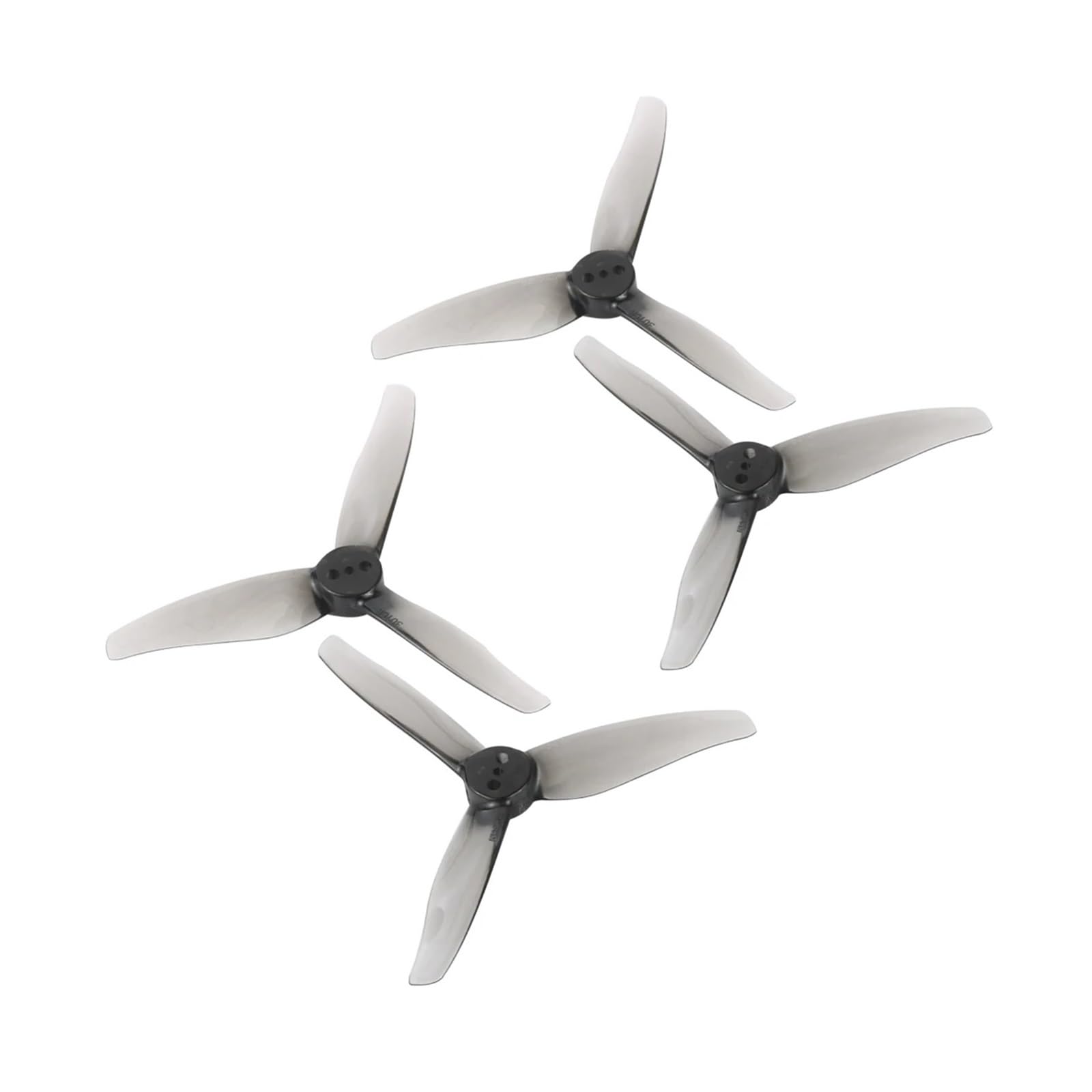 2 Paare for 3016 3 Zoll 3 Impeller PC Propeller 1,5 mm/2 mm Loch, RC Drone FPV Racing(2mm Grey) von MeVCWF