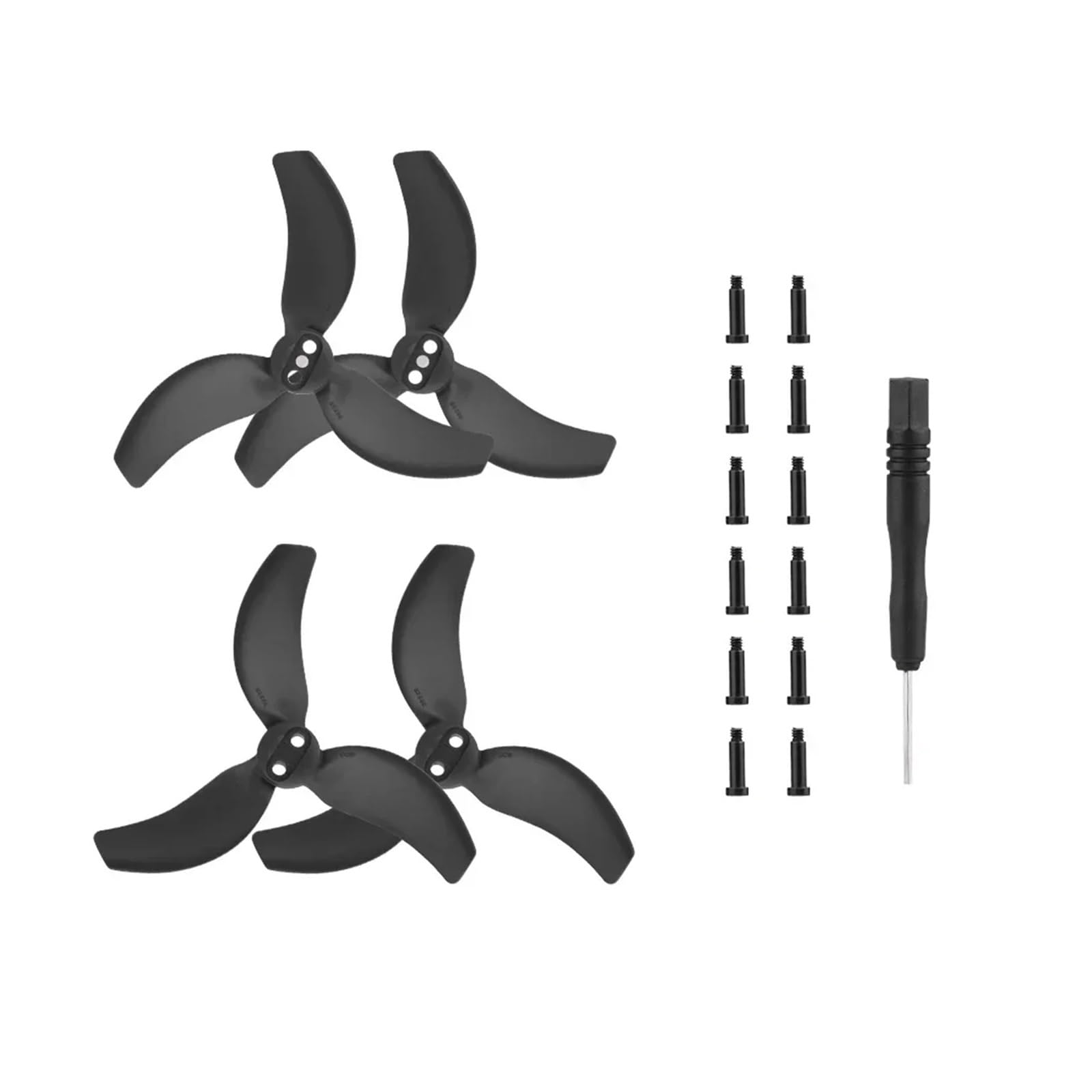 4/8 Pcs for Propeller 2 Drone Prop Laufrad Flügel Fan Ersatz Ersatzteile for 2 Zubehör(Black 2 pairs) von MeVCWF