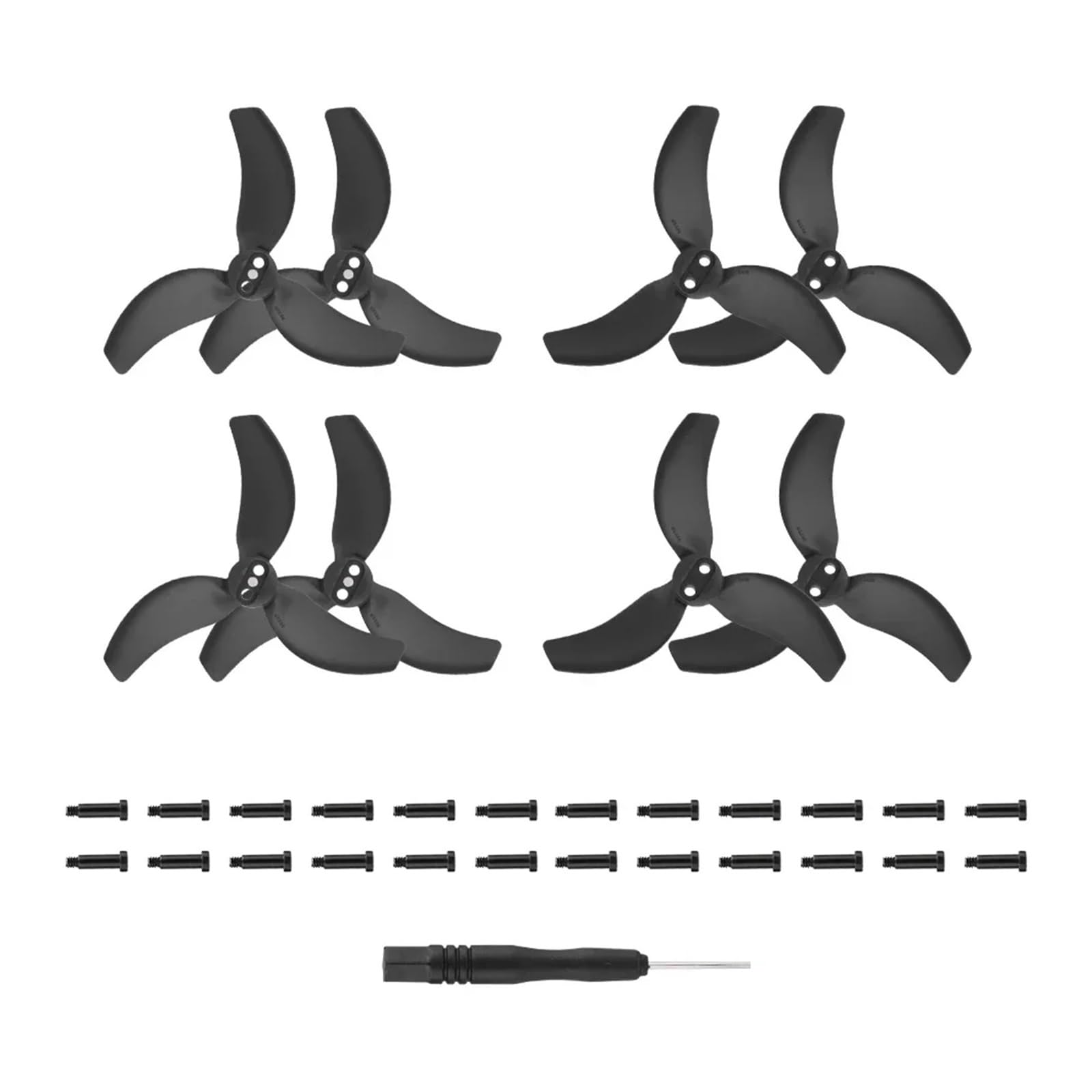 4/8 Pcs for Propeller 2 Drone Prop Laufrad Flügel Fan Ersatz Ersatzteile for 2 Zubehör(Black 4 pairs) von MeVCWF
