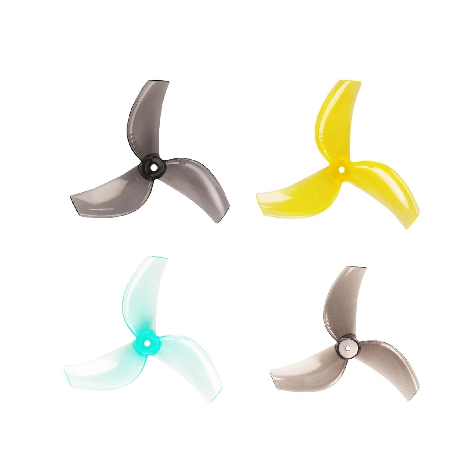 4 Paare (4R+4L) for 1611-3 Leichtbau-Propeller mit 40 mm 3-Impeller(Goose yellow 1.5mm) von MeVCWF