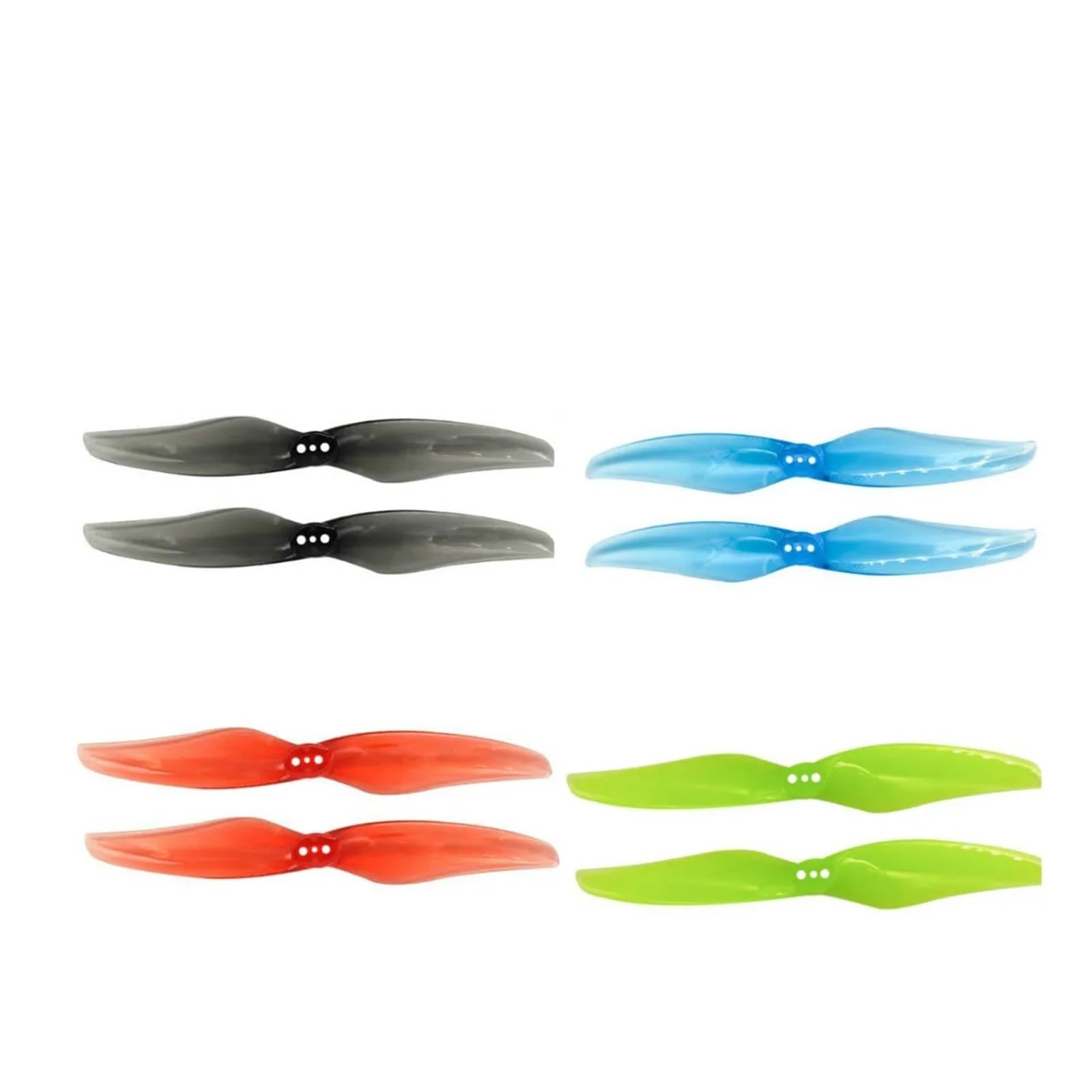 4 Pairs 8 Stück for 4024 4x2,4 x2 Doppel Propeller 4 Zoll Propeller PC CW CCW for RC Drone FPV Racing Bürstenlosen Motor(Blue) von MeVCWF