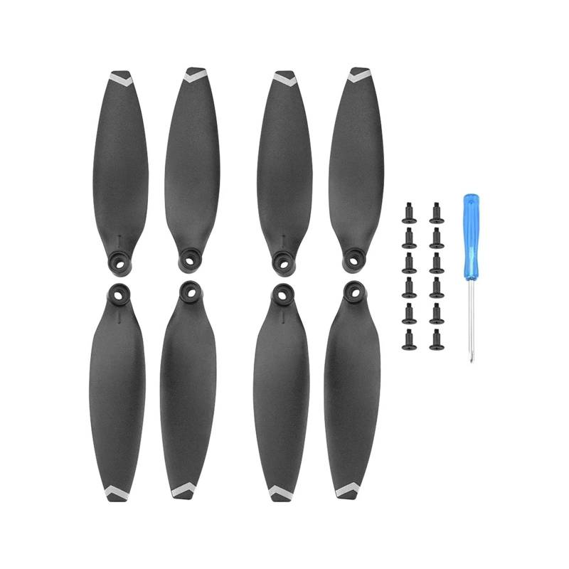 8/16 Pcs for Propeller X8 Mini/Mini V2 Drone Prop Laufrad Flügel Fan Zubehör Ersatz Schraube Kit(8pcs White) von MeVCWF