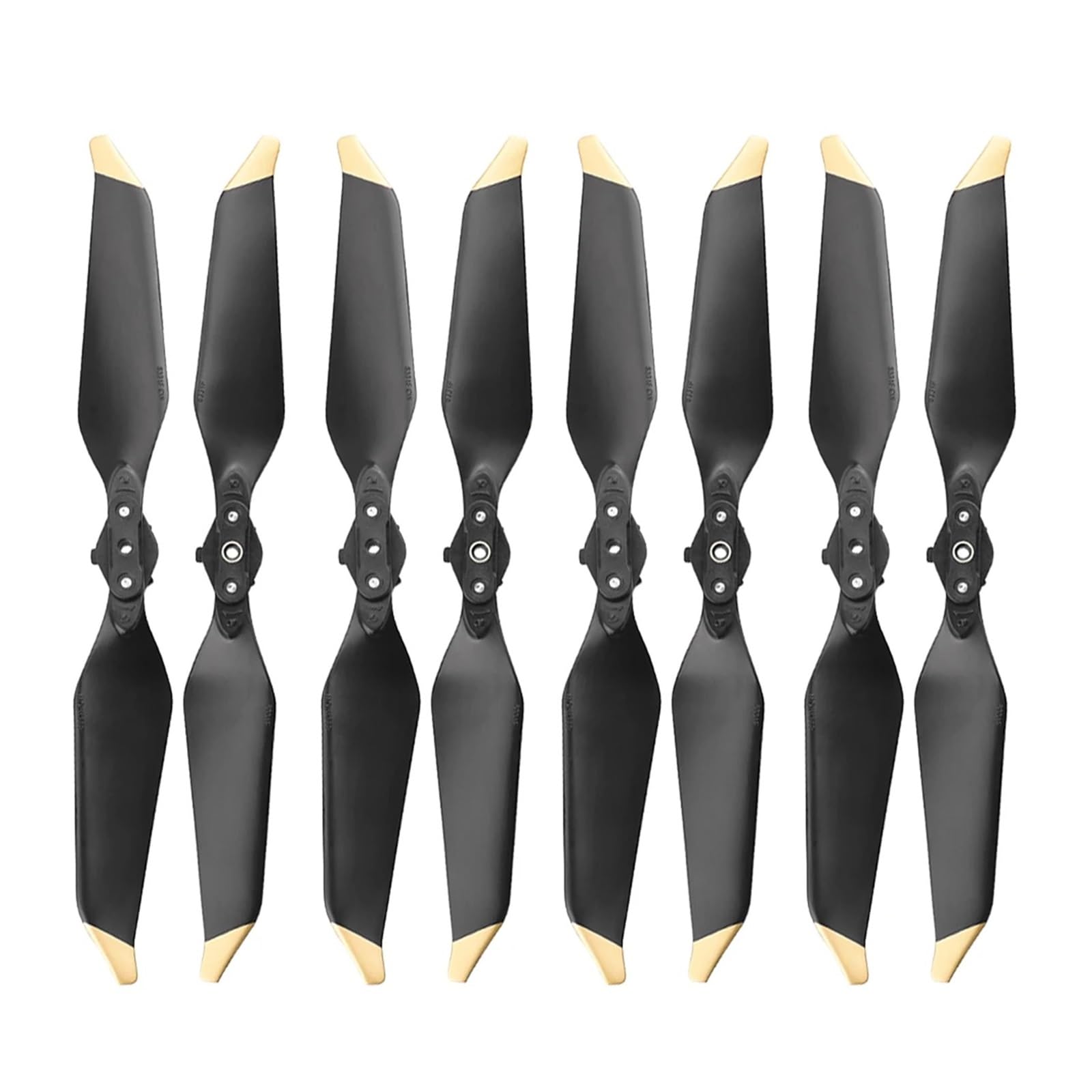 8 Pack 8331 for Geräuscharm Propeller PRO Drone Noise Impeller Propeller Ersatzteile Ersatz Zubehör(Gold) von MeVCWF