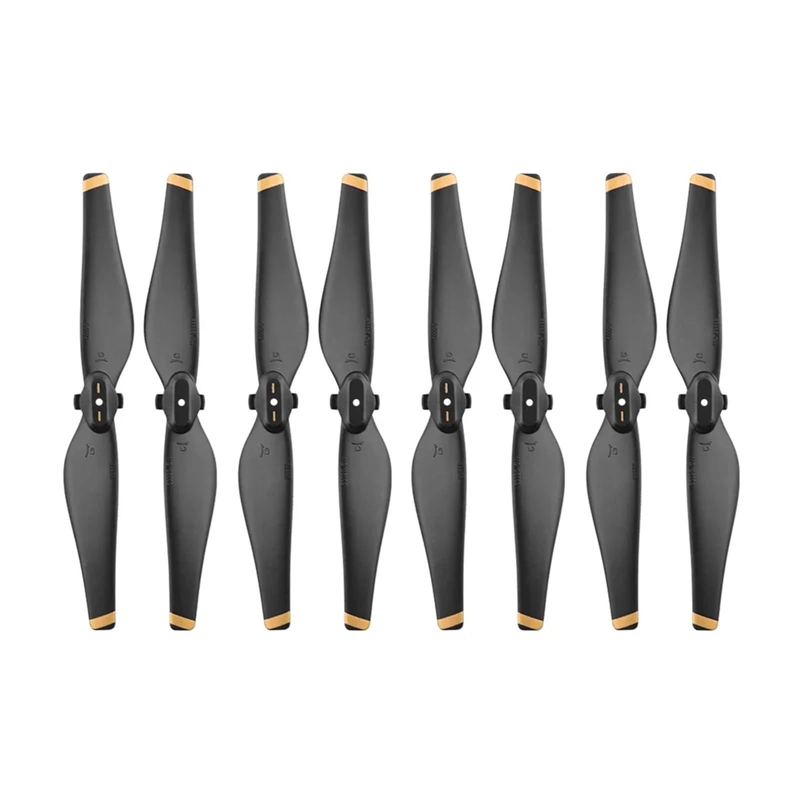 8-teiliges Set for Propeller Air Drone Release CCW CW Prop Ersatz Impeller Ersatzteile Flügel Zubehör(Black gold) von MeVCWF