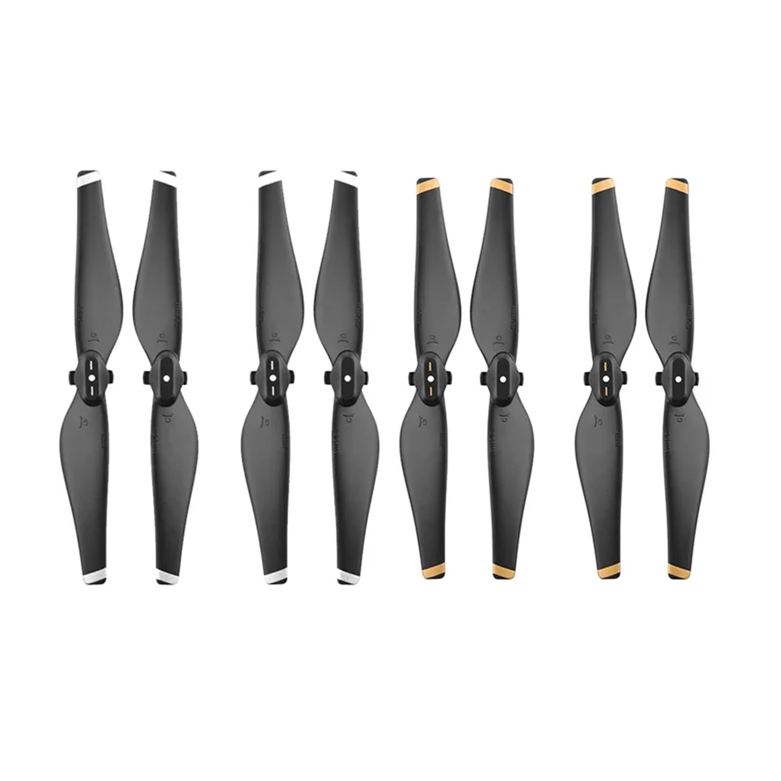 8-teiliges Set for Propeller Air Drone Release CCW CW Prop Ersatz Impeller Ersatzteile Flügel Zubehör(Gold white) von MeVCWF