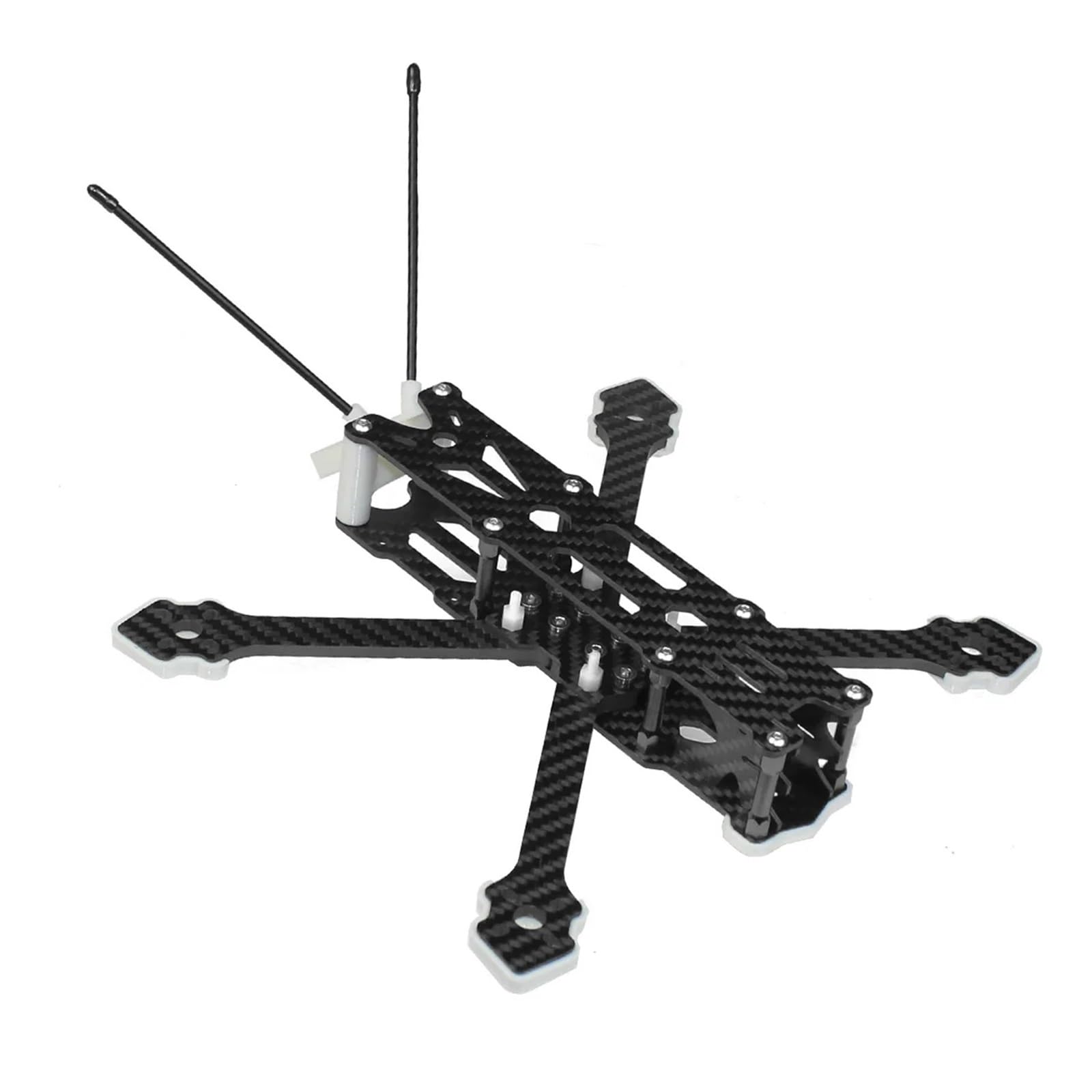 F220 220 mm for 5-Zoll-Radstand X-Typ Carbon Quadcopter-Rahmen-Kit, unterstützt BN-220 for FPV Freestyle Rc Racing Drone Helikopter(White) von MeVCWF