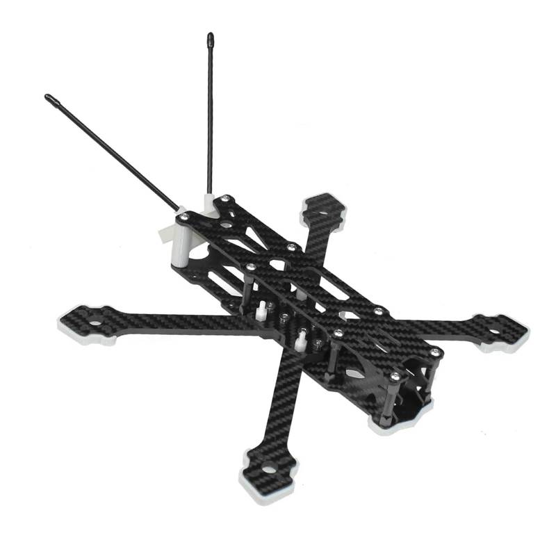 F220 220 mm for 5-Zoll-Radstand X-Typ Carbon Quadcopter-Rahmen-Kit, unterstützt BN-220 for FPV Freestyle Rc Racing Drone Helikopter(White) von MeVCWF