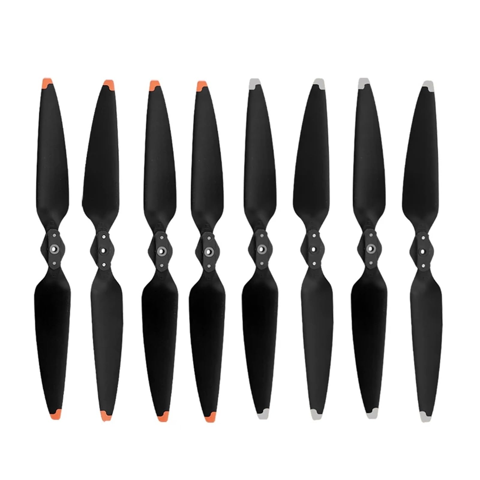 Geeignet for Air 3/Air 3S Propeller 8747F Impeller Quick Release Flügel Fan Ersatz Propeller Zubehör(4Pairs Orange Silver) von MeVCWF