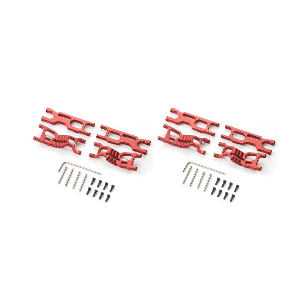 Querlenker vorne hinten unten für Mini-B Mini-T Offroad RC vorne hinten unten Querlenker Aluminiumlegierung verschleißfest, rot, 2 Stück Querlenker vorne hinten unten für Mini-B Mini-T Offroad RC vorne hinten unten Querlenker Aluminiumlegierung verschleißfest, rot, 2 Stück von Mealoodiousmusea