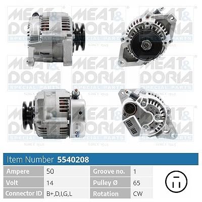 Meat & Doria 5540208 Lichtmaschine Suzuki Swift I 1.0/1.3 Meat & Doria 5540208 Lichtmaschine Suzuki Swift I 1.0/1.3 von Meat & Doria