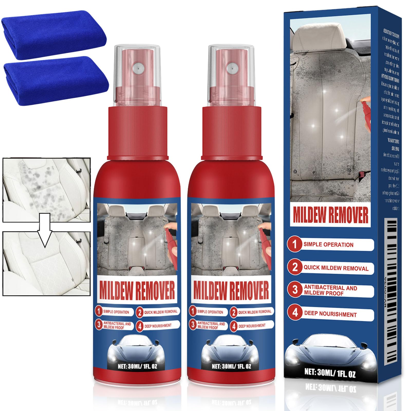 Auto Innenraum Reiniger, 60ml Schimmelentferner Auto, Auto Reiniger, Polster Reinigung Auto, Innenreiniger Auto, Lederschimmel Reinigungsmittel, Schimmel Entferner für Auto Hygienische Sauberkeit Auto Innenraum Reiniger, 60ml Schimmelentferner Auto, Auto Reiniger, Polster Reinigung Auto, Innenreiniger Auto, Lederschimmel Reinigungsmittel, Schimmel Entferner für Auto Hygienische Sauberkeit von Mecctuck