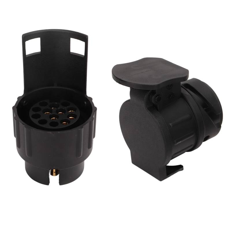 MechKit Anhängersteckdosenadapter Universal Stabile Verbindung Kupferkontakt ABS-Schale für Nutzfahrzeuge Anhänger Wohnmobile Autos von MechKit