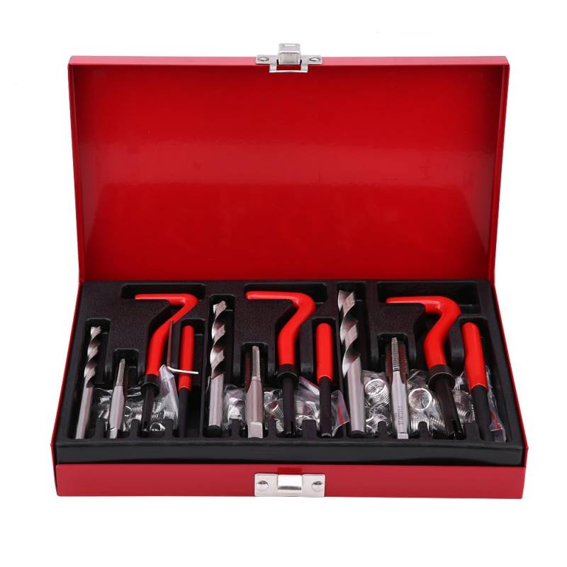 MechKit Fadenreparaturwerkzeugkit 88pcs M6 M8 M10 TAPPRAPER -Einsatz -Set Legierungstahl für Motorreparatur Automobilautomotive von MechKit