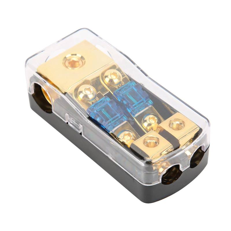 MechKit Stromverteilungsblock Hochleistungs 1 in 2 Ausweg Kupfer Bodensicherung Halterwagen Audio -Splitter von MechKit