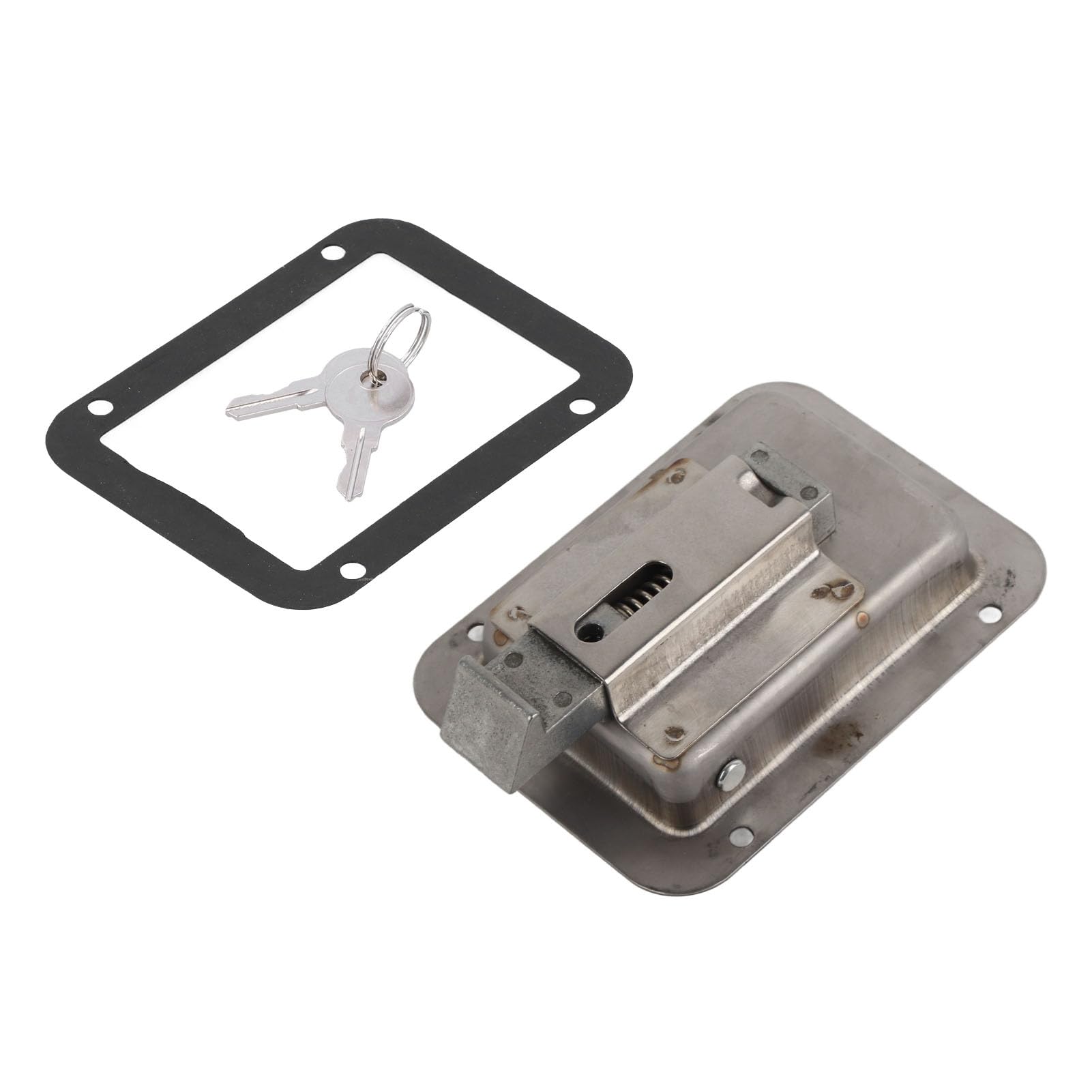 Mechkit 304 Edelstahl -Paddel -Latch Toolbox Lock Lock Spülhalterung mit 2 Tasten für RV -Anhänger Feuerwehrautos Mechkit 304 Edelstahl -Paddel -Latch Toolbox Lock Lock Spülhalterung mit 2 Tasten für RV -Anhänger Feuerwehrautos von MechKit