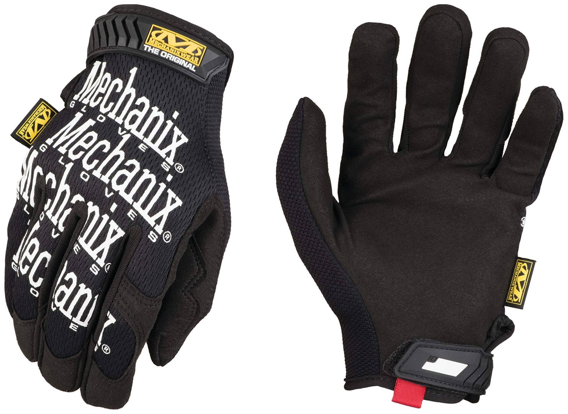 Mechanix Wear: Original Arbeitshandschuh mit sicherer Passform, Kunstleder-Performance-Handschuhe für den Mehrzweckeinsatz, langlebige, Touchscreen-fähige Sicherheitshandschuhe (Schwarz, Medium) von Mechanix