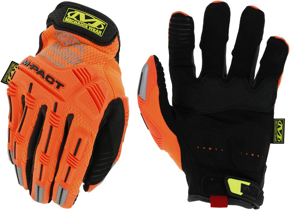 Mechanix Wear Hi-Viz M-Pact® Handschuhe (Medium, Fluoreszierendes Orange) von Mechanix Wear