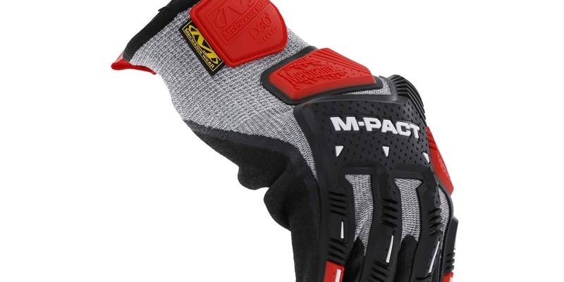 Mechanix Wear M-Pact® Knit CR5A5 Handschuhe (Small, Grau/Schwarz) von Mechanix Wear