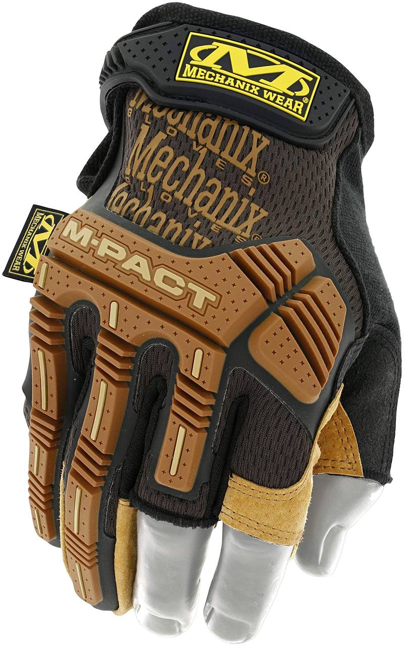 Mechanix Wear M-Pact® Leather Framer Handschuhe (Small, Braun/Schwarz) von Mechanix Wear